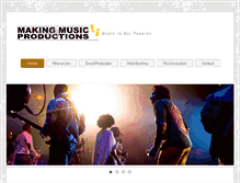 Tablet Screenshot of makingmusic.co.za