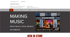 Desktop Screenshot of makingmusic.ie