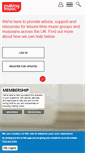 Mobile Screenshot of makingmusic.org.uk