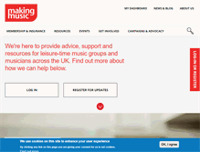 Tablet Screenshot of makingmusic.org.uk